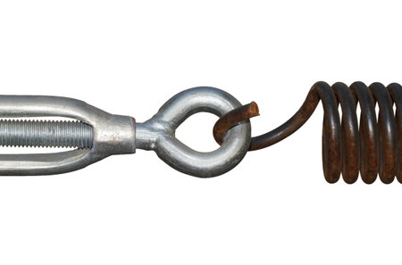 It is Joint between anchor eye and steel spring for pattern.