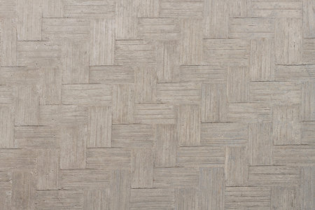 It is Design on cement and concrete for pattern.