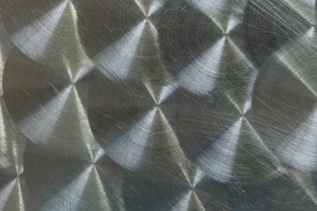 It is Scratch on steel for pattern and background.の写真素材