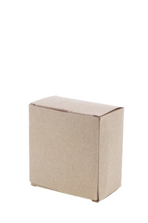 It is One closed box isolated on white.の写真素材