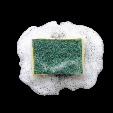 it is sponge and foam for washing and cleaning.の写真素材