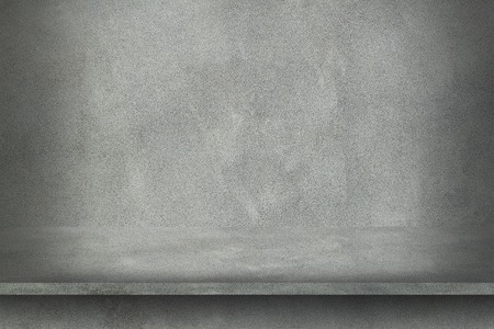 it is cement wall with shelf for pattern.の写真素材