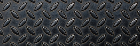 it is empty real diamond plate steel for pattern and background.の写真素材