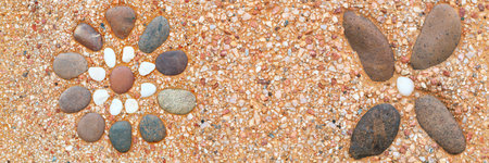 it is pebble and stone background for home decoration.