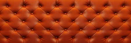 it is horizontal elegant brown leather texture with buttons for background and design.の写真素材