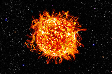 it is one sun in galaxy,element of this image furnished by nasa.