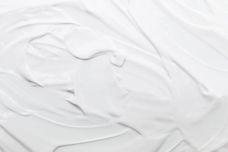 white cream or gel texture for pattern and background.の写真素材