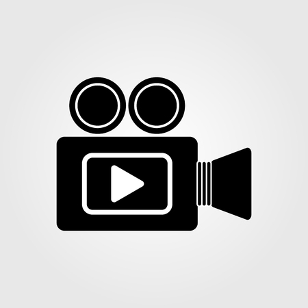 4k video and action camcorder icon,vector illustration.のイラスト素材