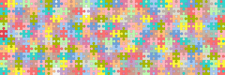 horizontal pastel  jigsaw puzzle for pattern and background,vector illustration.のイラスト素材