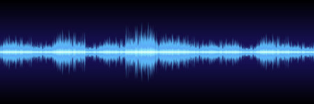 horizontal abstract sound wave design for pattern and background.