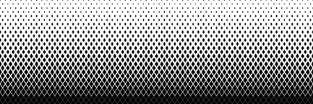 horizontal black halftone of rhombus design for pattern and background.のイラスト素材