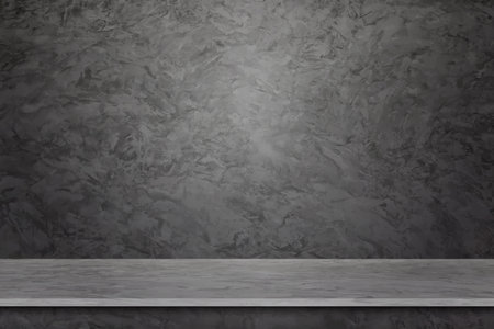 empty concrete room interior and studio for background and design,vector illustration.のイラスト素材