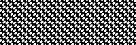 horizontal black halftone of three quarters design for pattern and background.