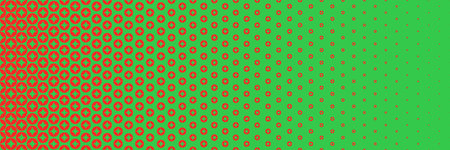 horizontal green glitter in red circle for pattern and background,vector illustration.のイラスト素材
