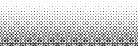horizontal black halftone of gear design for pattern and background.のイラスト素材