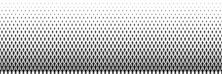horizontal black halftone of man on white design for pattern and background.のイラスト素材
