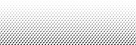 horizontal black halftone of musical note design for pattern and background.のイラスト素材