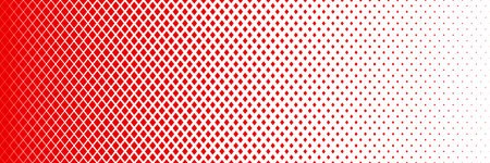 horizontal red halftone of diamonds icon of playing card design for pattern and background.のイラスト素材