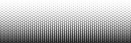 horizontal black halftone of triangle design for pattern and background.のイラスト素材