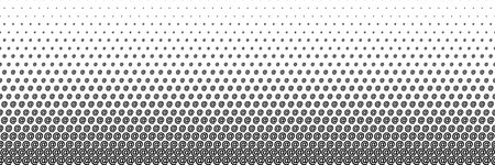 horizontal black halftone of  at sign design for pattern and background.のイラスト素材