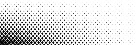 horizontal black halftone of diamond shape design for pattern and background.のイラスト素材