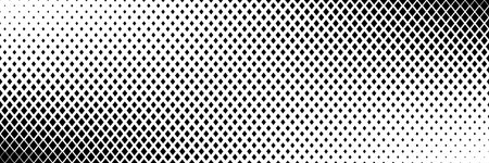 horizontal black halftone of diamond shape design for pattern and background.のイラスト素材