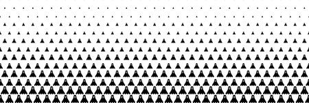 horizontal halftone of black ghost design for pattern and background.のイラスト素材