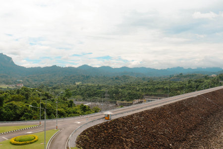 Road on mountain in Chiangmai province,Thailand.