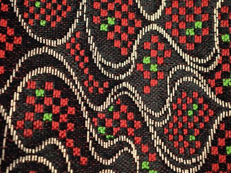 Thai silk fabric pattern, Thai silk fabric pattern for background.
