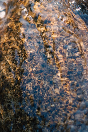 Water in the river. Abstract background of water in the river.の写真素材