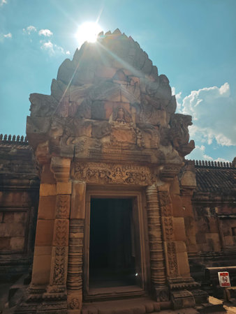 Phanom Rung temple in Buriram province, Thailand.の写真素材
