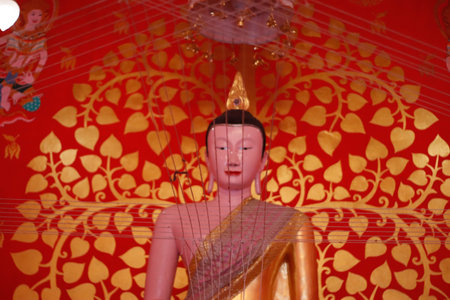 Buddha statue in the temple, Thailand, Southeast Asia.の写真素材