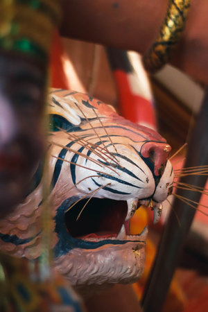 Buddha statue in thai temple,Chiang Rai province.の写真素材