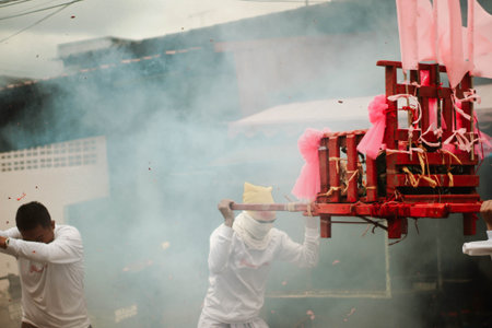 Red Shirts Protest Demonstration - Bangkok, Thailandの写真素材