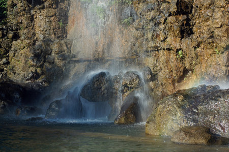 artficial waterfall in Nice,South of France