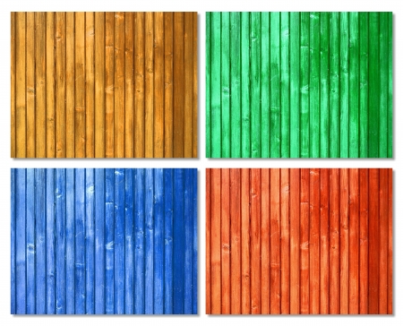 Picket colored wood surfacesの写真素材