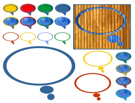 wood bubble speakの写真素材