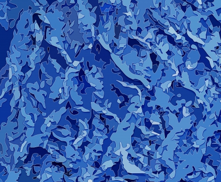 blue colored abstract background with layered facetsの写真素材