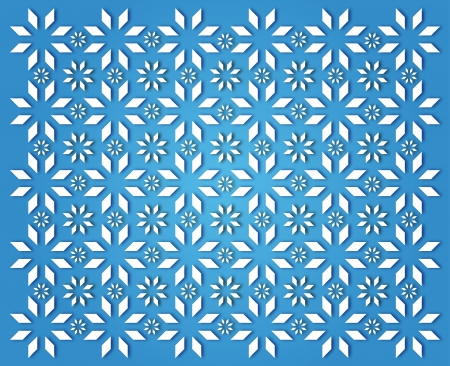 wallpaper simple white snowflakes on light blue backgroundの写真素材
