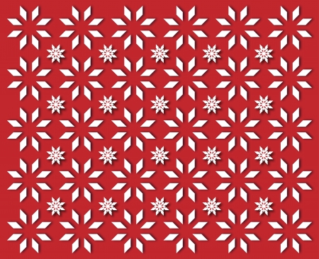 wallpaper simple white snowflakes on dark red backgroundの写真素材