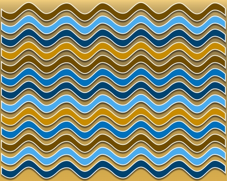 background or texture wavy pattern summer colorsの写真素材