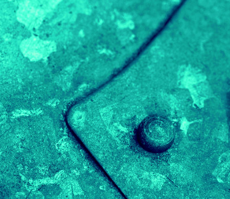 background or texture emerald iron rivet on the plate