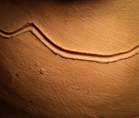 abstract background or texture old a clay shardの写真素材