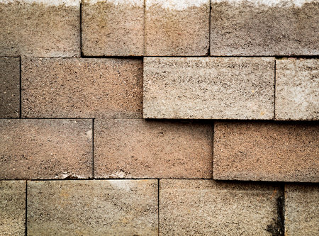 abstract background or texture Wall of concrete blocks