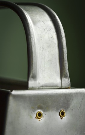 abstract background yellow riveted metal handleの写真素材