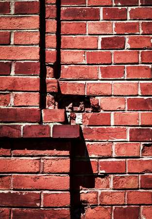 abstract background or texture detail red brick wallの写真素材