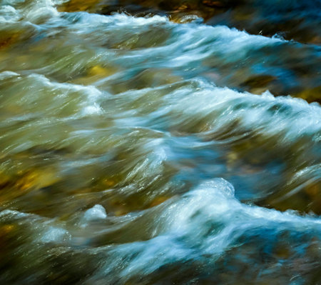 abstract background or texture spring rapid riverの写真素材