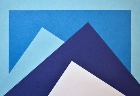 abstract background blue paper mountain peaksの写真素材
