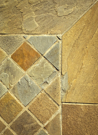 background or texture detail sandstone square stone tiles