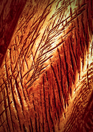 abstract background or texture copper sculpture detail